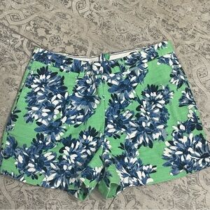 J.Crew | Green & Blue Floral Hi-Rise Shorts | SZ 4 (27)